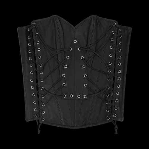 Who Decides War Window Longline Corset 'Black'