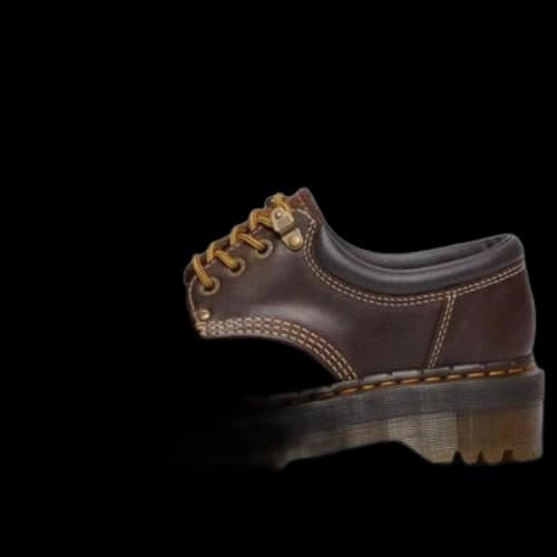 Dr. Martens 8053 Arc Crazy Horse Leather Platform Shoes 'Dark Brown'