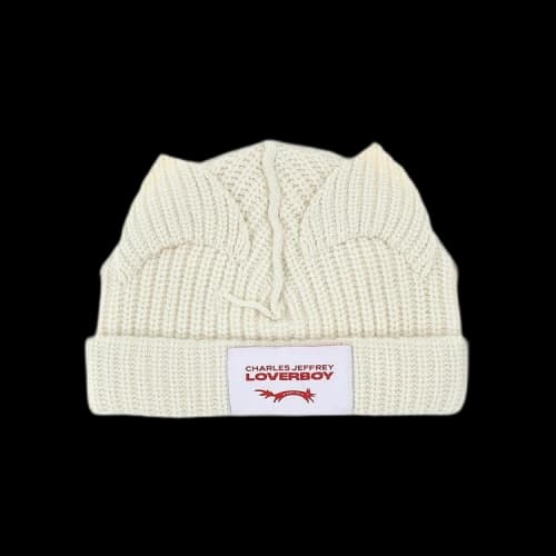 Charles Jeffrey Loverboy Chunky Ears Beanie 'Ecru'