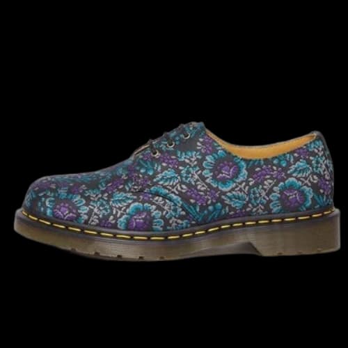 Dr. Martens 1461 Floral Jacquard Oxord Shoes 'Black Purple'
