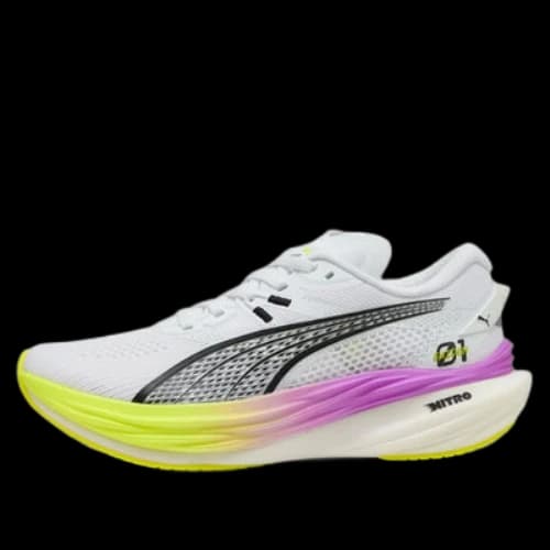 PUMA Deviate Nitro 3 Ekiden Glow 'White Pure Magenta Yellow' (Women's)