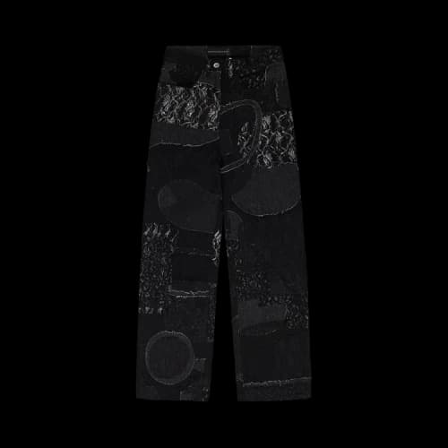 Who Decides War Boro Grid Straight Fit Jeans 'Black'