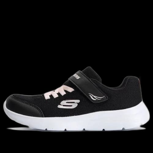 (GS) Skechers Wavy Lites Blissfully Free Shoes 'Black Pink'