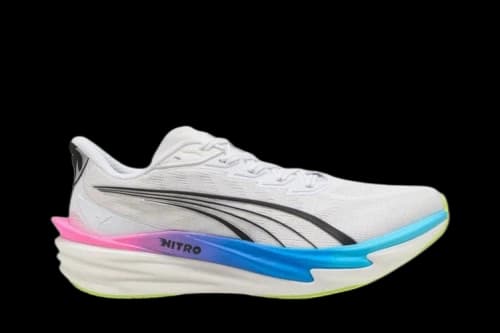Puma Deviate Nitro 4 White Poison Pink Ultra Blue