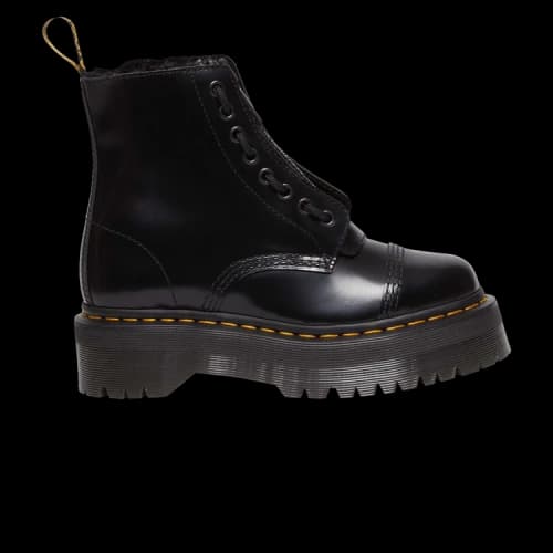 Dr. Martens Sinclair Faux Fur Lined Buttero Platform Boot 'Black' (Women's)