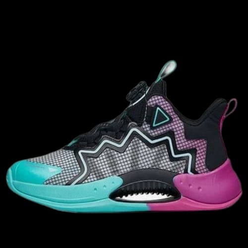 (GS) ANTA Basketball Shoes 'Black Blue Purple'