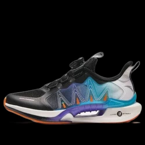 (GS) ANTA Running Series Sneakers 6.0 'Black Purple Blue'