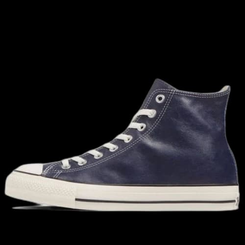 Converse All Star Olive Green Leather High Top 'Navy'