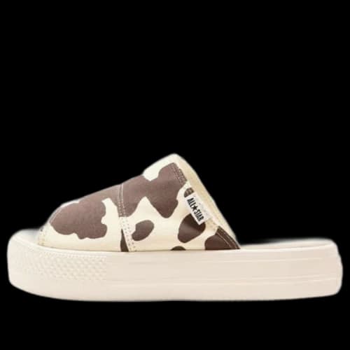 Converse All Star Platform Slides 'Cowspot Off-White'