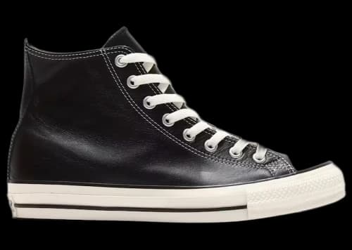 Converse All Star Olive Green Leather Hi Black