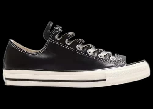 Converse All Star Olive Green Leather OX Black