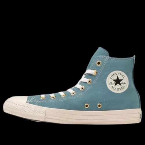 Converse All Star Gold Zip High Top 'Light Navy'