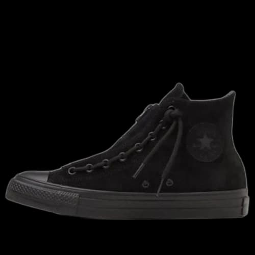 Converse Suede All Star Centerzip Suede High Top 'Black Monochrome'