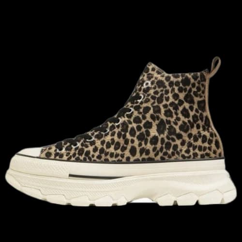 Converse All Star Trekwave Animal Fur Leopard High Top 'Brown'