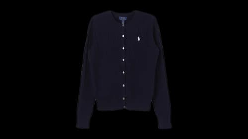 Polo Ralph Lauren Kids Cable-Knit Cotton Cardigan Hunter Navy