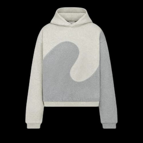 Dior x ERL Relaxed Fit Hooded Sweatshirt 'Grey'