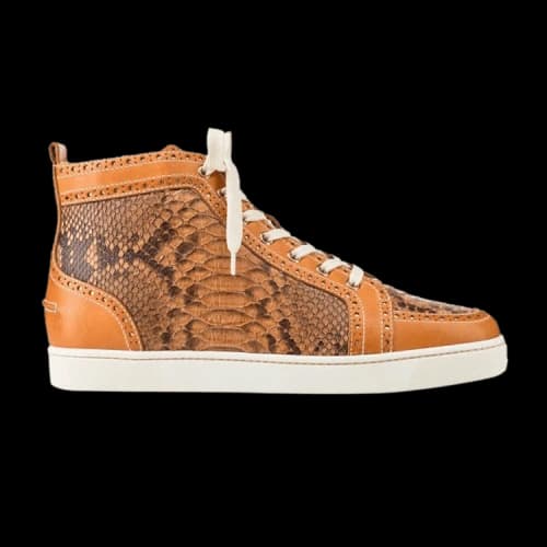 Christian Louboutin Fleuri Flat 'Cognac Python'