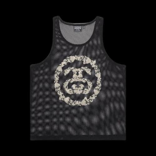Stussy x Denim Tears Mesh Tank 'Black'