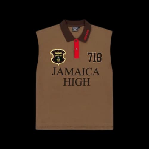 Denim Tears x Stussy Spades Team Polo 'Brown'