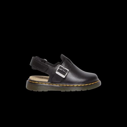 Dr. Martens Jorgie Leather Slingback Mule Toddler 'Black'