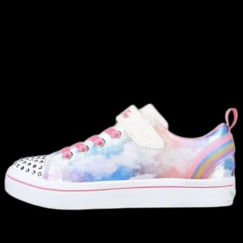 (GS) Skechers Twi- Lites 'White Blue Pink'