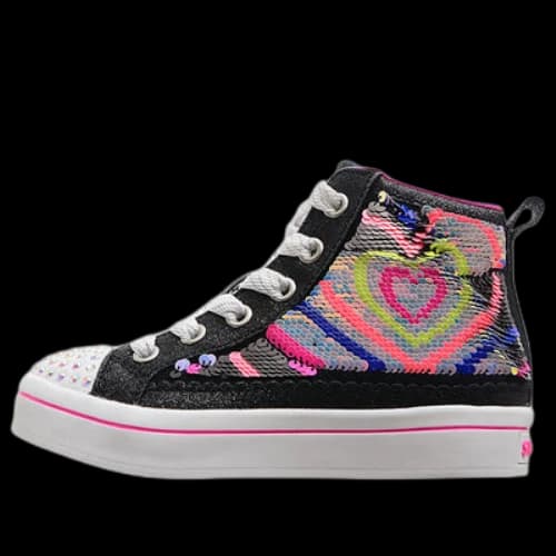 (GS) Skechers Twi-Lights 2.0 - Heartbeatz Shoes 'Black Multi'