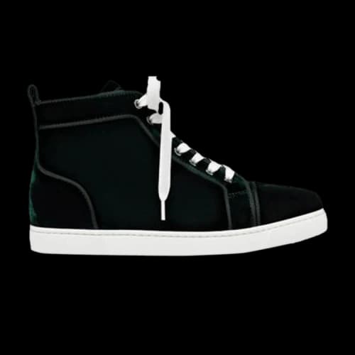 Christian Louboutin Louis Flat Velvet 'Black' (Women's)