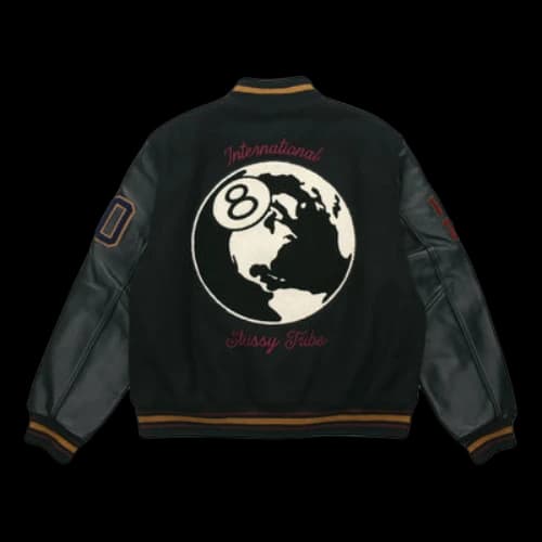 Stussy limited Splicing Zipper Jacket Black