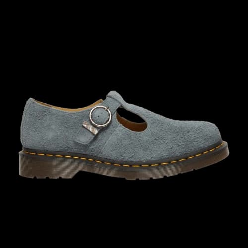 Dr. Martens T-Bar Suede Mary Jane 'Washed Denim'