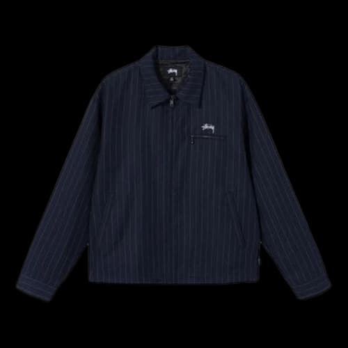 Stussy x COMME des GARCONS CDG Crossover Stripe Coach Jacket 'Blue'