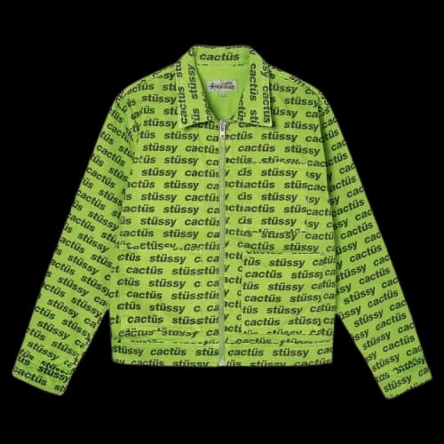 Stussy x Cactus Plant Flea Market Zip Work Jacket 'Green'