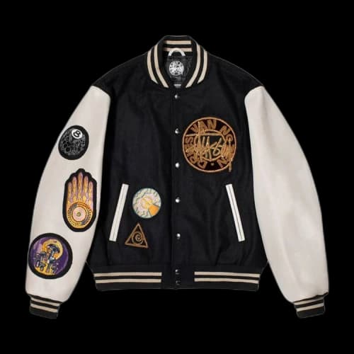 Stussy x Dries Van Noten Varsity Jacket 'Black'