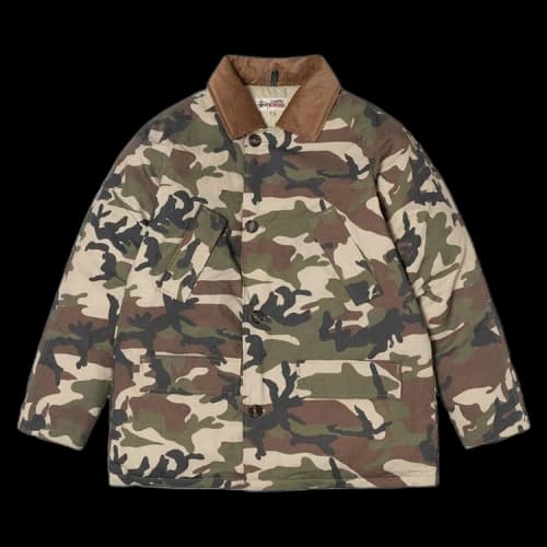 Stussy x Denim Tears Ripstop Down Army Jacket 'Camo'