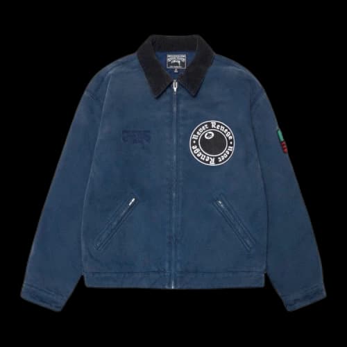 Stussy x Denim Tears Canvas Jacket 'Blue'