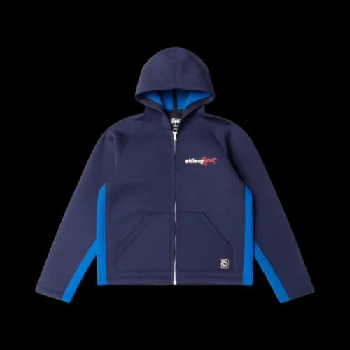 Stussy x Wales Bonner Neoprene Hoodie Navy