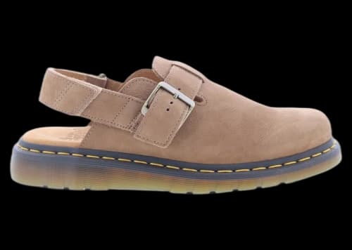 Dr. Martens Jorge 2 Tumbled Nubuck Slingback Mules Savannah Tan