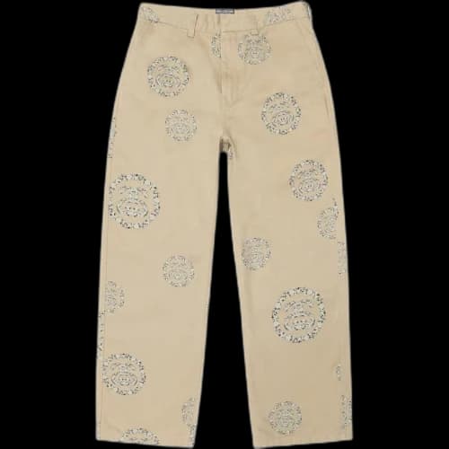 Denim Tears x Stussy SS Wreath Chino Pants 'Khaki'