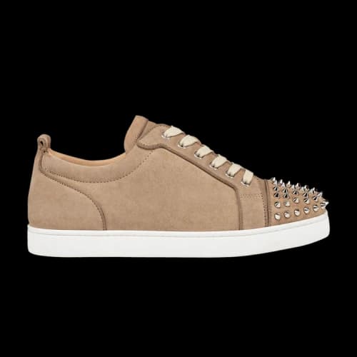 Christian Louboutin Louis Junior Spikes Orlato Flat 'Mandorla Silver'