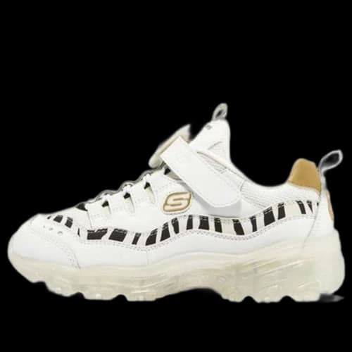 (GS) Skechers Ice D'lites 'White Gold'