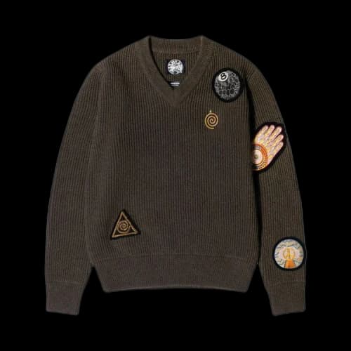 Stussy x Dries Van Noten Patch Knit Sweater 'Sand'