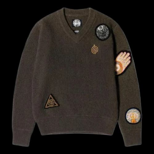 Stussy x Dries Van Noten Patch Knit Sweater 'Sand'