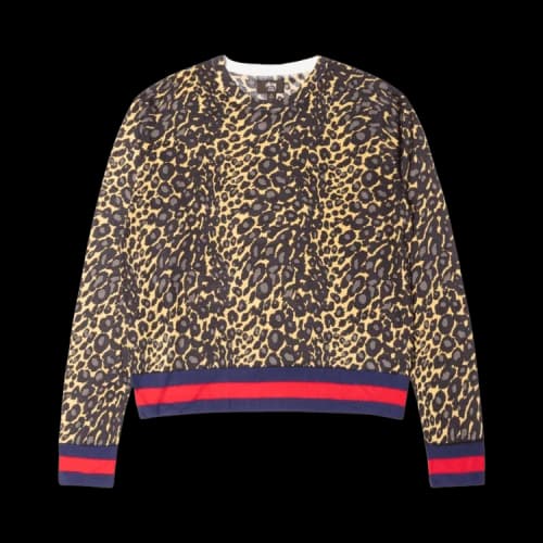 Stussy x Wales Bonner Leopard Sweater 'Golden'