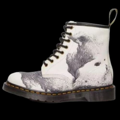 Dr. Martens 1460 x Tate Decalcomania Backhand Leather Lace Up Boots 'Multicolor Black White'