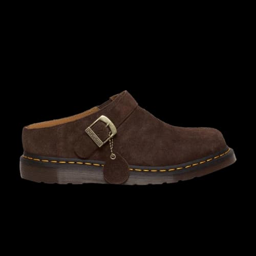 Dr. Martens Isham Desert Oasis Suede Mules Dark Brown