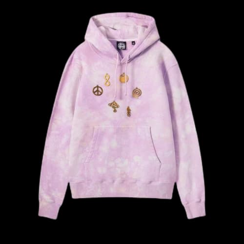 Stussy x Dries Van Noten Bandana Hoodie 'Lilac'