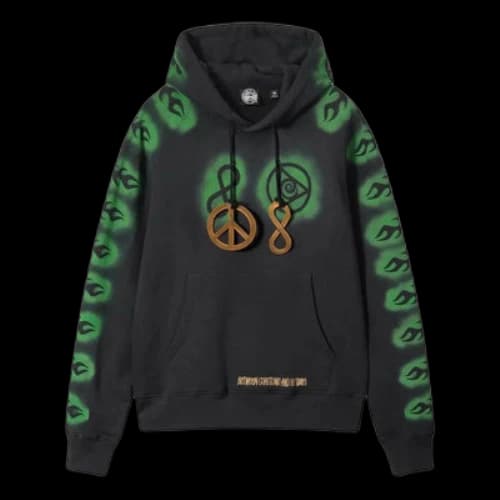 Stussy x Dries Van Noten Embroidered Hoodie 'Black'