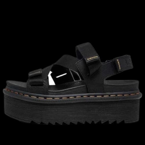 Dr. Martens Kimber II Logo Webbing Sandals 'Black' (Women's)