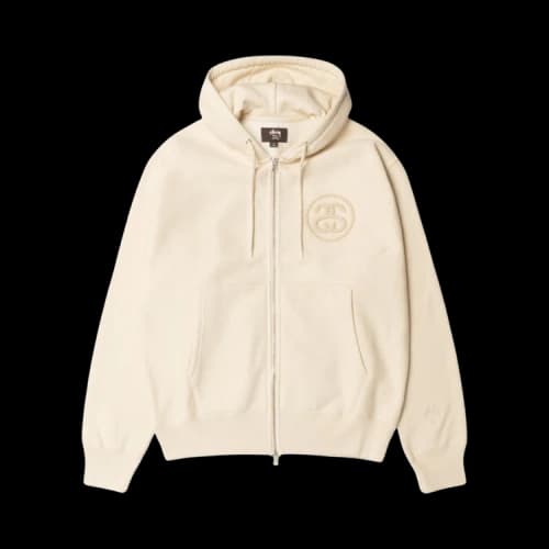 Stussy x Wales Bonner Fleece Zip Hoodie Ivory