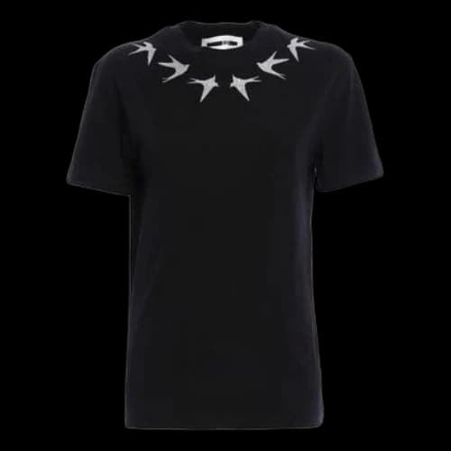 McQ Alexander McQueen Collar Short Sleeve Black