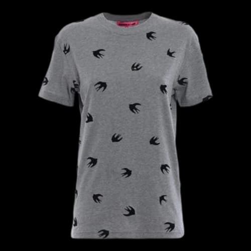 McQ Alexander McQueen Small Round Neck Short Sleeve Gray